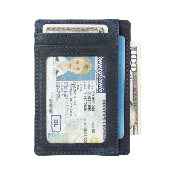 Leather Credit Card Holder for Men - Picture 7 of 15
